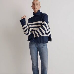 Madewell Striped Turtleneck Sweater